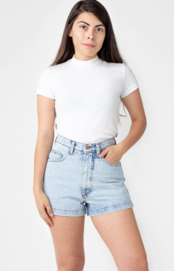 High-Waisted Denim Shorts